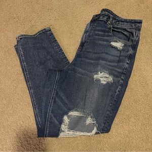 AE ripped mom jeans